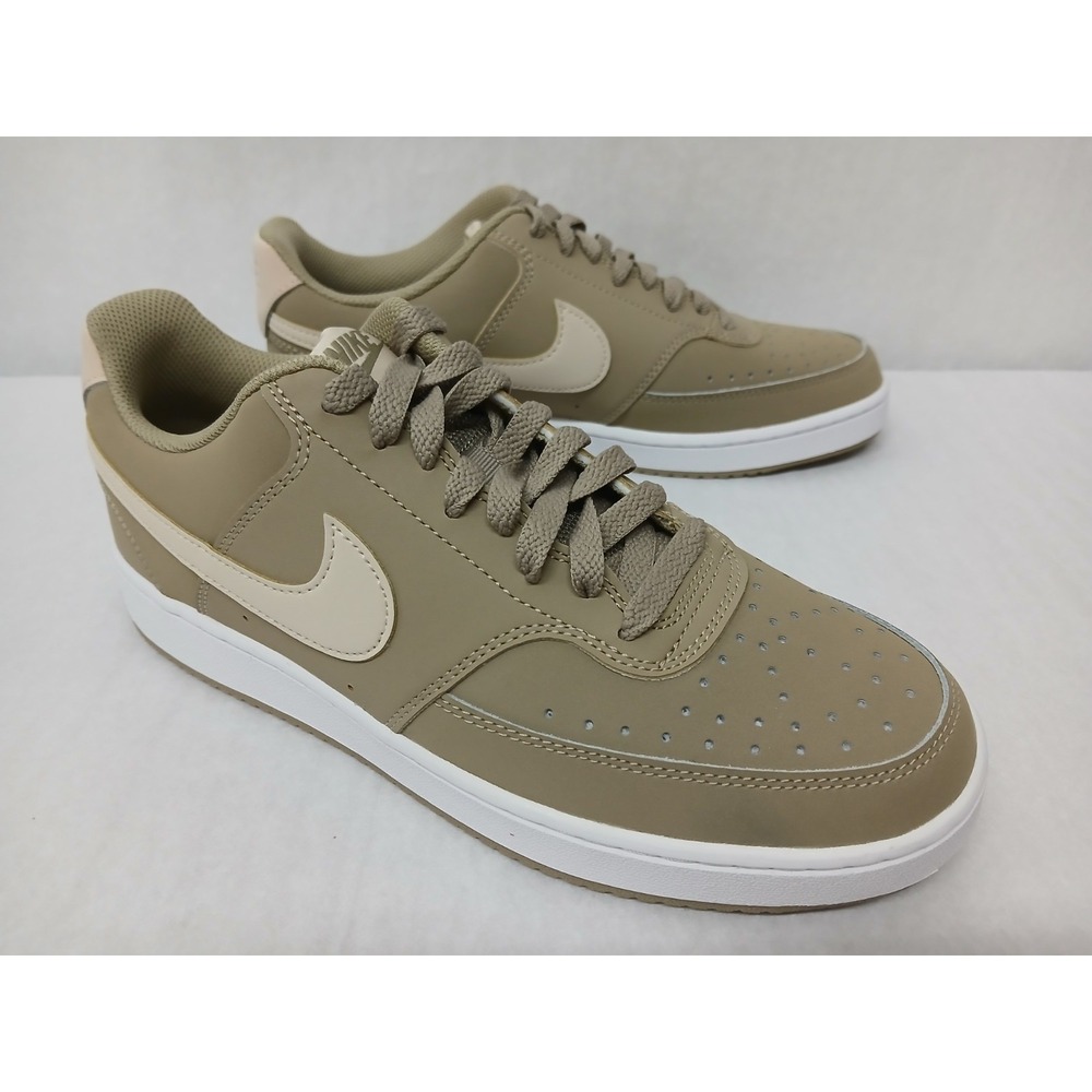 Nike Men's Court Vision Low Casual Shoes HM6193-247‎ Khaki Saddrift White Sz 8.5